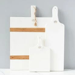 ETU HOME New Kitchen White Mini Charcuterie Board