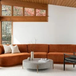 MOES Yoon Rust Sofa Best Sellers