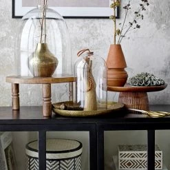 Bloomingville Hand-Carved Mango Wood Cake Stand