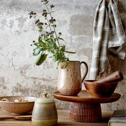 Bloomingville Hand-Carved Mango Wood Cake Stand