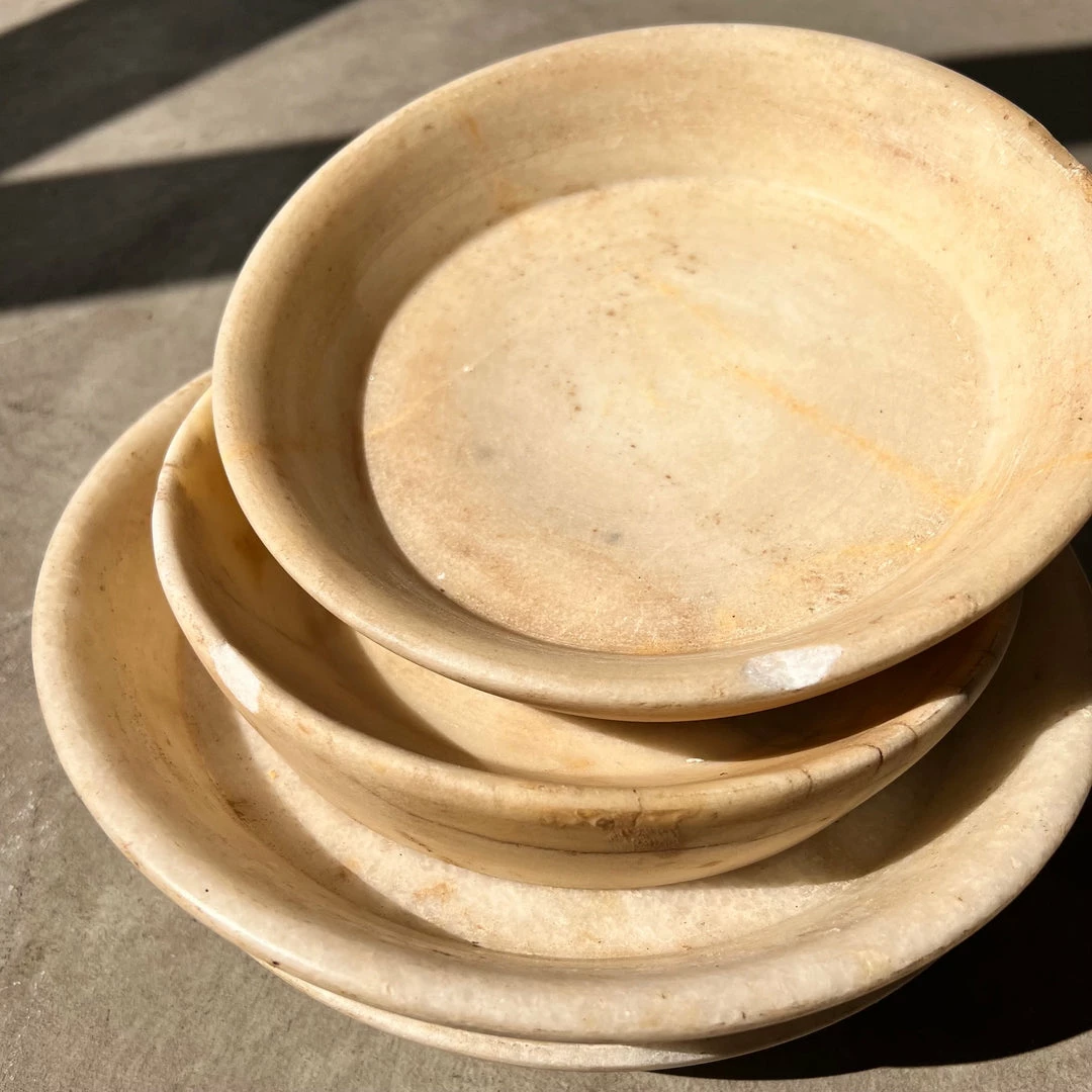 Golden Oldies Found Vintage Marble Dish