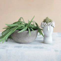 Creative Co Op Best Of Home Decor Decorative Textured Sandstone Bowl