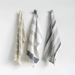 Creative Co Op Cotton Striped Tea Towels In Stock
