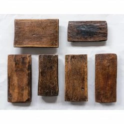 Creative Co Op Cary Wood Pedestals, Set Of 2 HOME DECOR