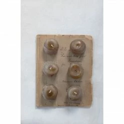 Creative Co Op Unscented Stone Shaped Votive Candles In Box