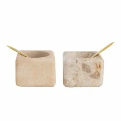Creative Co Op New Kitchen Janet Pinch Pot With Brass Spoon