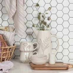 Bloomingville Sculpted Stoneware Salt And Pepper Shakers