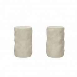 Bloomingville Sculpted Stoneware Salt And Pepper Shakers