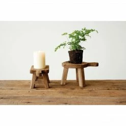 Creative Co Op Wood Pedestal New Arrivals